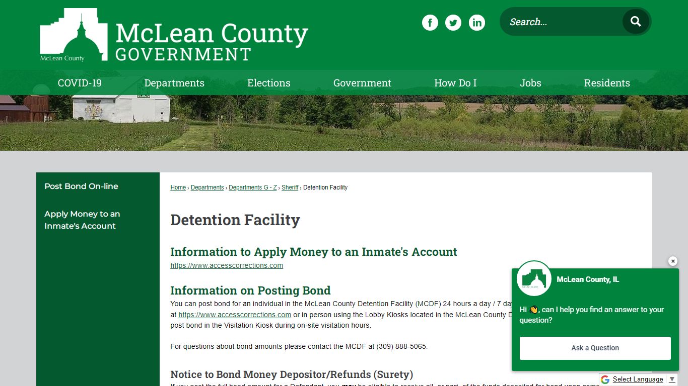 Detention Facility | McLean County, IL - Official Website